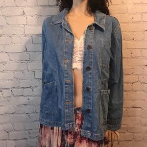 old navy jean jacket boxy XL